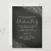 フェスティバルシャルボードホワイトレッドスノークリスマス 招待状 (正面)