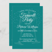 フェスティバルシャンパンウーメンズフェアヴァーお祝い 招待状 (正面/裏面)