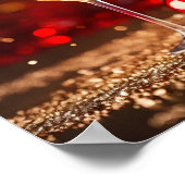 フェスティバルシャンパングラスホリデーポスター ポスター (角)