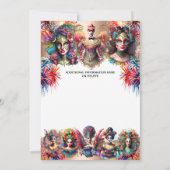 フェスティバルショーマン女性花火大会カーニバル 招待状 (裏面)