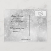 フェスティバルシルバーとブルーホリデー企業のポストカード シーズンポストカード (裏面)