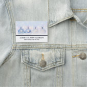 フェスティバルシルバーのクリスマスボールを雪に 名札 (インサイチュ)