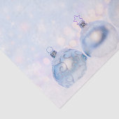 フェスティバルシルバーのクリスマスボールを雪に 薄葉紙 (詳細)