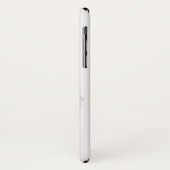 フェスティバルシルバーのクリスマスボールを雪に Case-Mate iPhoneケース (裏面/左)