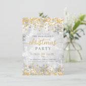 フェスティバルシルバーウィンターダイアモンズクリスマス金ゴールド 招待状 (スタンド正面)