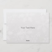 フェスティバルシルバーネイビーブルークリスマスホリデーズカード シーズンカード (裏面)