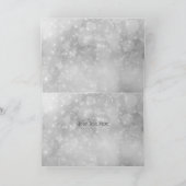 フェスティバルシルバーパープルオーナメントホリデイ挨拶 シーズンカード (内部)