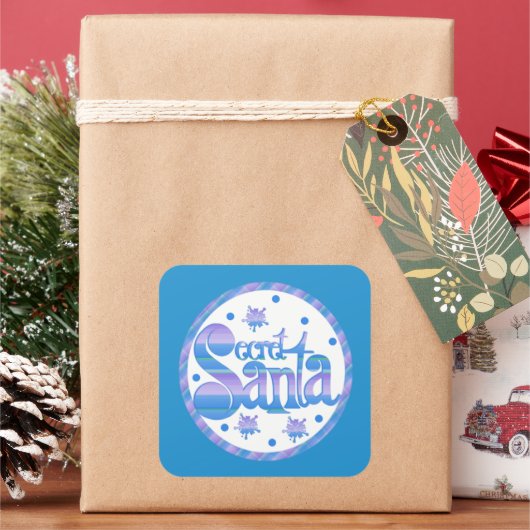 フェスティバルシークレットサンタホリサイのステッカー スクエアシール (クリスマス)