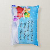 フェスティバルシーンとギフト、キャンディーキャン アクセントクッション (裏面(縦))