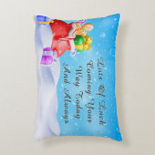 フェスティバルシーンとギフト、キャンディーキャン アクセントクッション (正面(垂直))