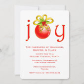 フェスティバルジョイコポレートホリデー招待状 招待状 (正面)
