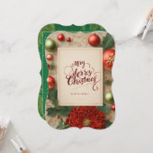 フェスティバルジョイプレミアムグリーティングカード カード (正面/裏面インサイチュ)