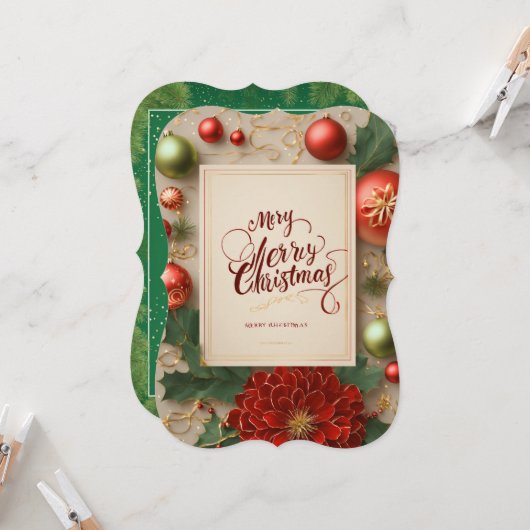 フェスティバルジョイプレミアムグリーティングカード カード (正面/裏面インサイチュ)