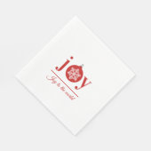 フェスティバルジョイホリデーペーパーナプキン スタンダードランチョンナプキン (角)