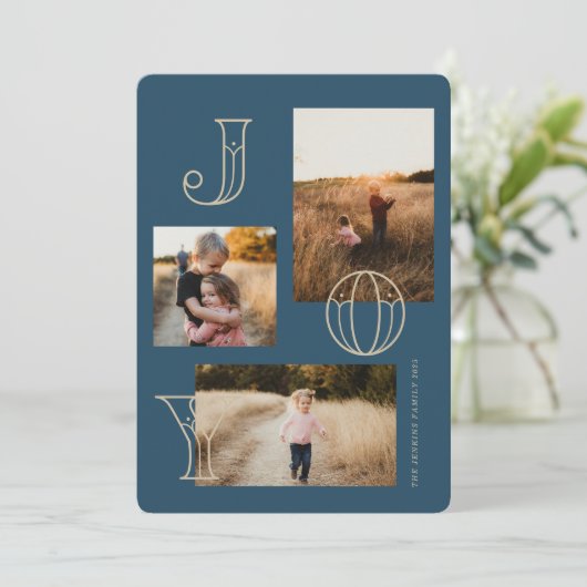 フェスティバルジョイ3 – 写真クリスマスカード シーズンカード (スタンド正面)