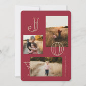 フェスティバルジョイ3 – 写真クリスマスカード シーズンカード (正面)