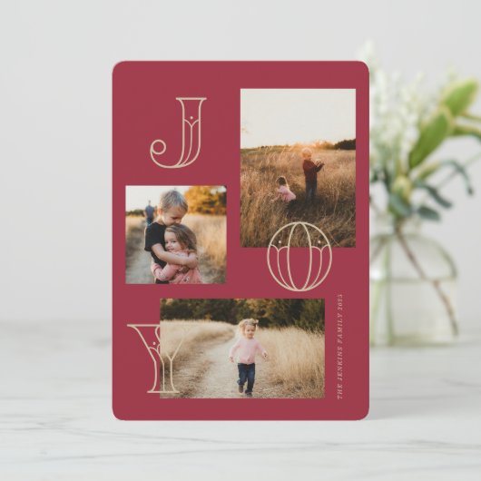 フェスティバルジョイ3 – 写真クリスマスカード シーズンカード (スタンド正面)