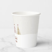 フェスティバルジョユーノールクリスマスホリデーエレガントパプ 紙コップ (裏面)