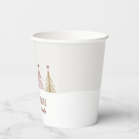 フェスティバルジョユーノールクリスマスホリデーエレガントパプ 紙コップ (裏面)