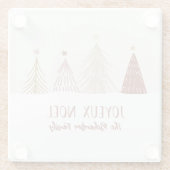 フェスティバルジョユーノールクリスマスホリデーファミリーデコール ガラスコースター (裏面)