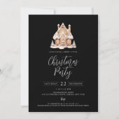 フェスティバルジンガーブレッドハウスクリスマスパーティー 招待状 (正面)