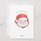 フェスティバルジンガーブレッドハウスクリスマスホリデーカード シーズンカード (裏面)