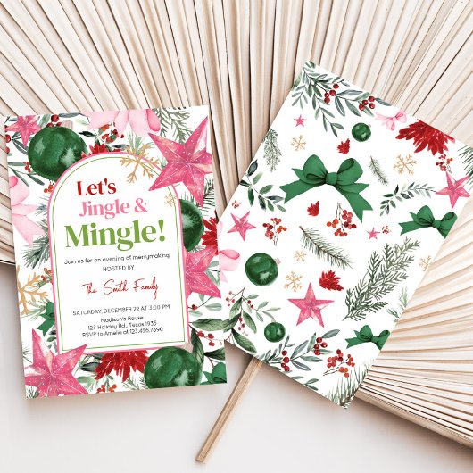 フェスティバルジングルとミングルクリスマスパーティー 招待状