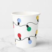 フェスティバルジングル&クリスマカラフルスライト 紙コップ (正面)