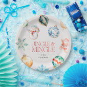 フェスティバルジングル&ミングルクリスマス ペーパープレート (パーティー)