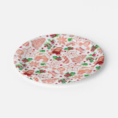 フェスティバルジンジャーブレッドクッキー赤ちゃんシャワー ペーパープレート (アングル)