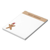 フェスティバルジンジャーブレッドクリスマスクッキーと文字 ノートパッド (回転)