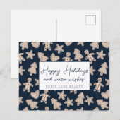 フェスティバルジンジャーブレッドビジネスハッピーホリデー シーズンポストカード (正面/裏面)