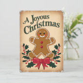 フェスティバルジンジャーブレッドマンホリデーカード シーズンカード (スタンド正面)