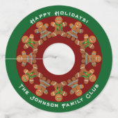 フェスティバルジンジャーブレッドCookie ワイングラスタグ (裏面)