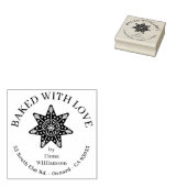 フェスティバルジンジャーブレッ焼いたドスター愛カスタム ラバースタンプ (押印)