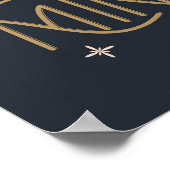 フェスティバルジンルアンドミンルホリデイデザイン ポスター (角)