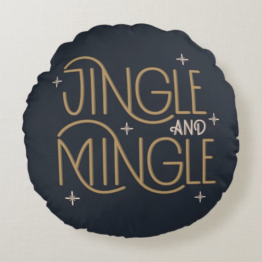 フェスティバルジンルアンドミンルホリデイデザイン ラウンドクッション (正面)