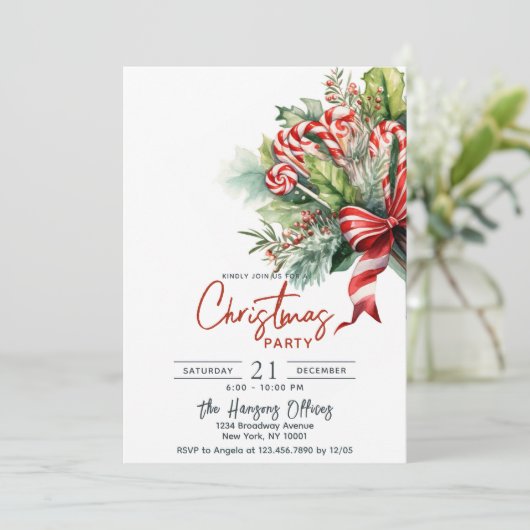 フェスティバルスウィートキャンディキャンズクリスマスパーティー 招待状 (スタンド正面)