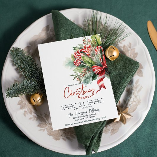 フェスティバルスウィートキャンディキャンズクリスマスパーティー 招待状