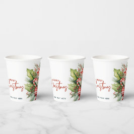 フェスティバルスウィートキャンディキャンズメリークリスマスカスタム 紙コップ