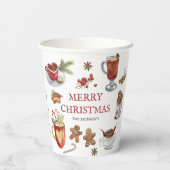 フェスティバルスウィートトリートメリークリスマステーブルウェア 紙コップ (裏面)