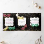 フェスティバルスウィート16マスカレードボール 三つ折り案内状 (内部)