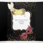 フェスティバルスウィート16マスカレードボール 三つ折り案内状 (内部中)