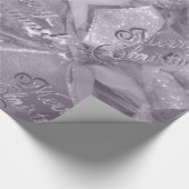 フェスティバルスエレガントクリックスピンクメリークリスマス ラッピングペーパー (角)