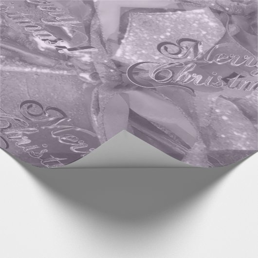 フェスティバルスエレガントクリックスピンクメリークリスマス ラッピングペーパー (角)