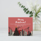 フェスティバルスカイラインとX-Maxツリー建物専門職 シーズンポストカード (スタンド正面)