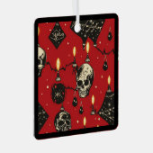フェスティバルスカルオーナメント メタルオーナメント (正面右)