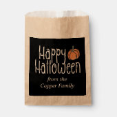 フェスティバルスカルハロウィンパーソナライズされた フェイバーバッグ (正面)