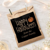 フェスティバルスカルハロウィンパーソナライズされた フェイバーバッグ (クリップ留めされた状態)