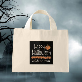 フェスティバルスカルハロウィーントリックまたはトリート ミニトートバッグ
